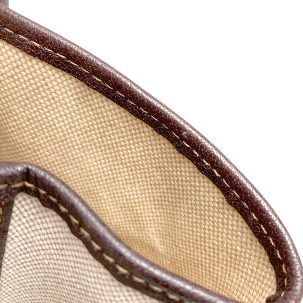 Hermes Garden Party PM Marron Silver Hardware Handbag Toile H/Buffle Women's ... - Picture 8 of 16